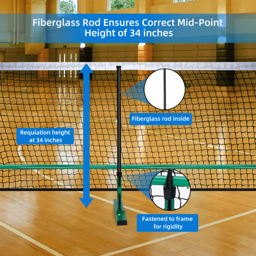 πΈοΈ Full-Size Portable Net (22FT) β Court Setup in Minutes