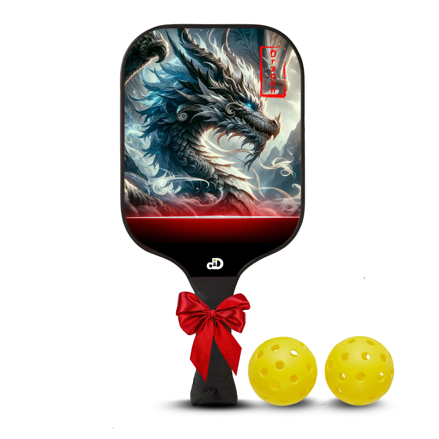 Crimson Wyrmstrike Paddle Set 🐉 - Dink & Drop