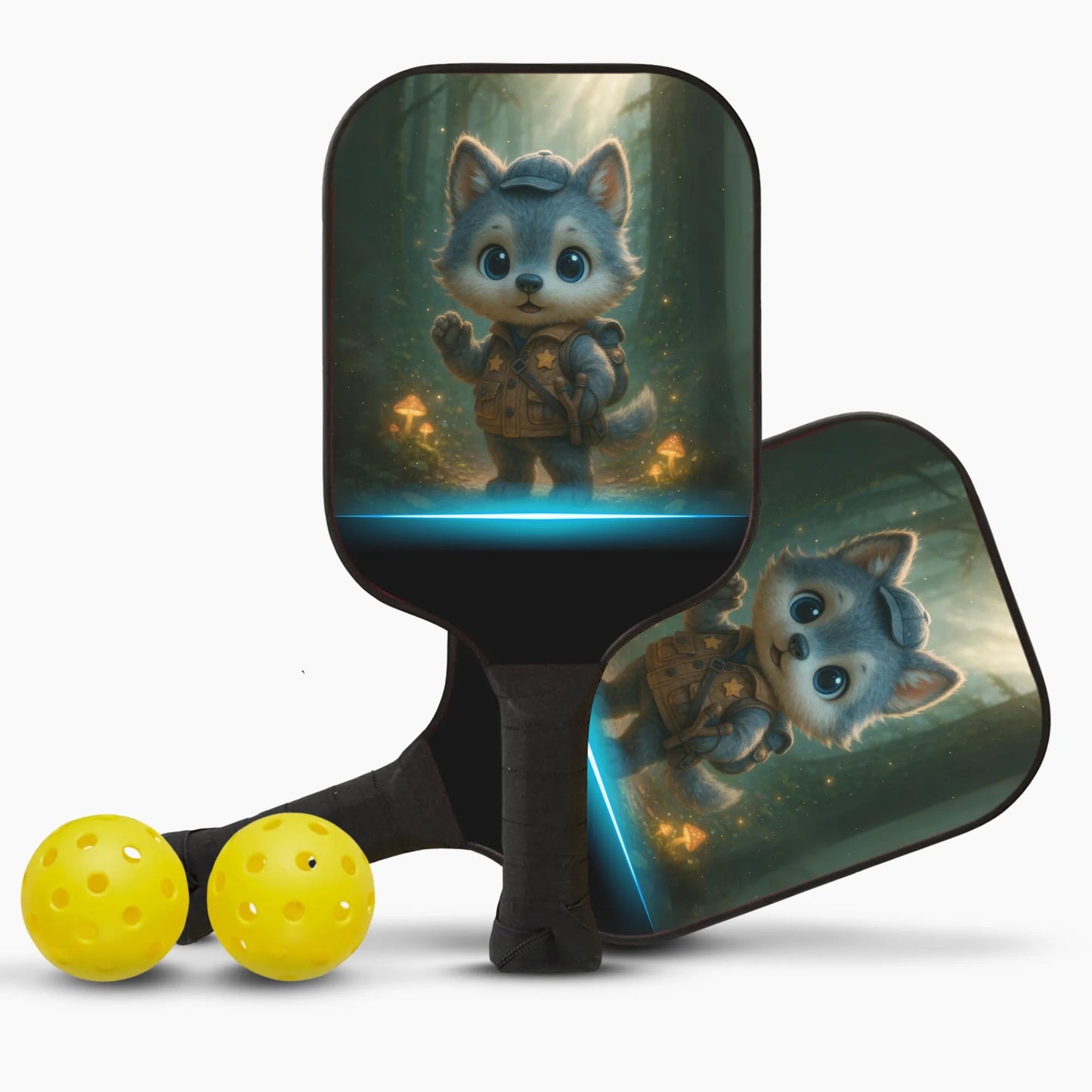 Pickleball Starter Set – Wolf Explorer Design 🐺