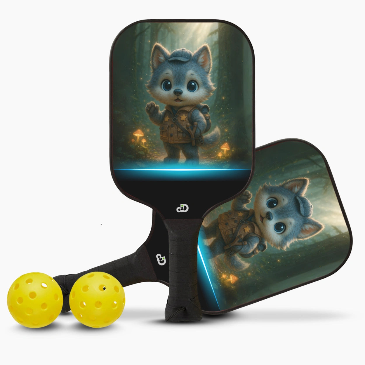 Pickleball Starter Set β Wolf Explorer Design πΊ