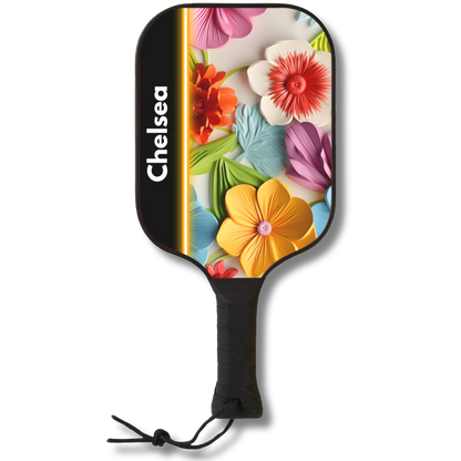 Floral Pickleball Paddle | Premium Pickleball Paddle | Dink & Drop