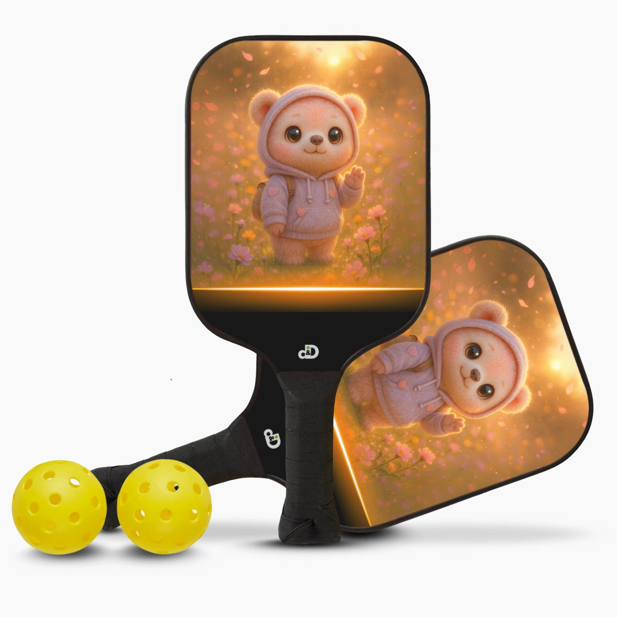 Pickleball Starter Set – Backpack Bear Design 🧸🎒
