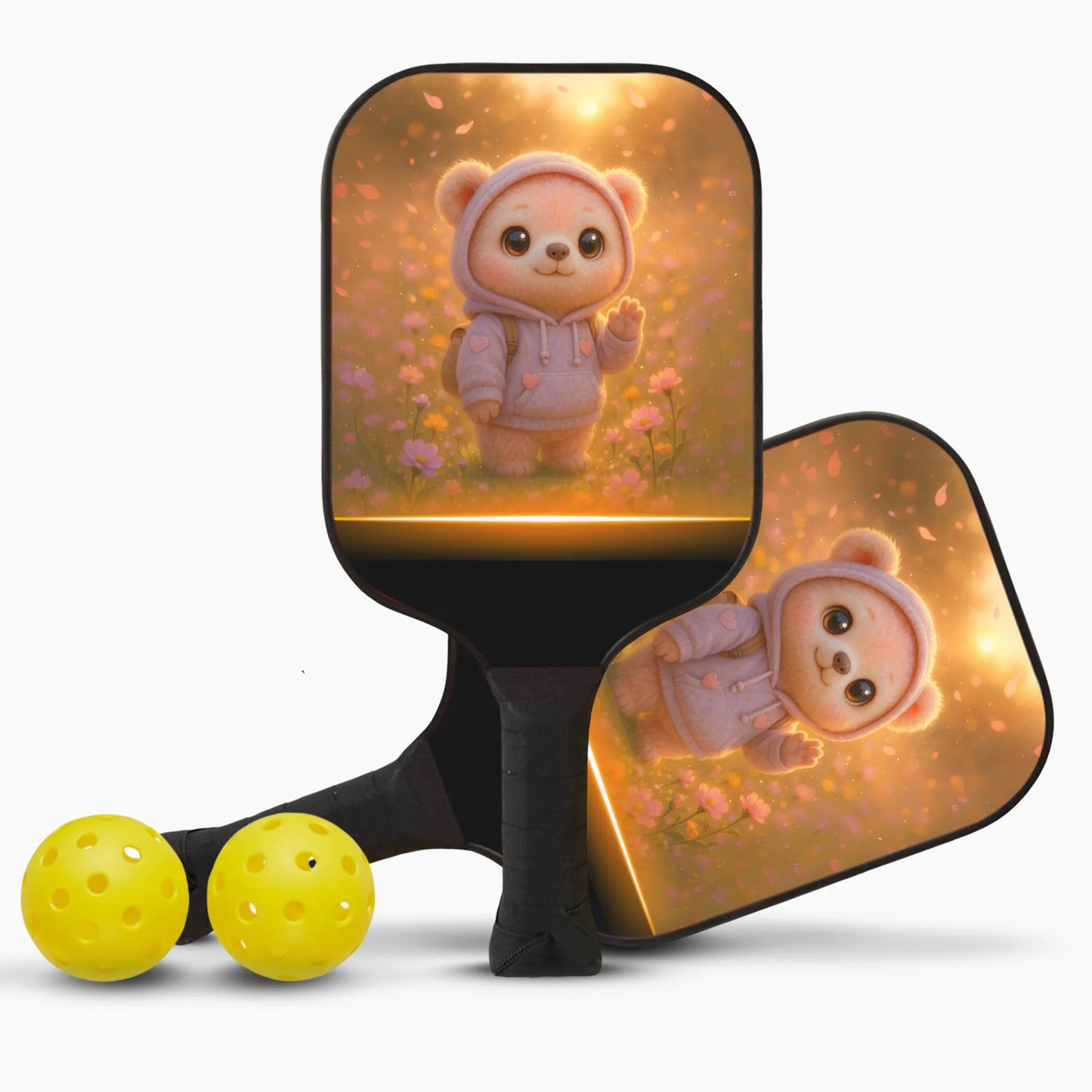 Pickleball Paddle Set for Kids – Cute Backpack Bear 🧸