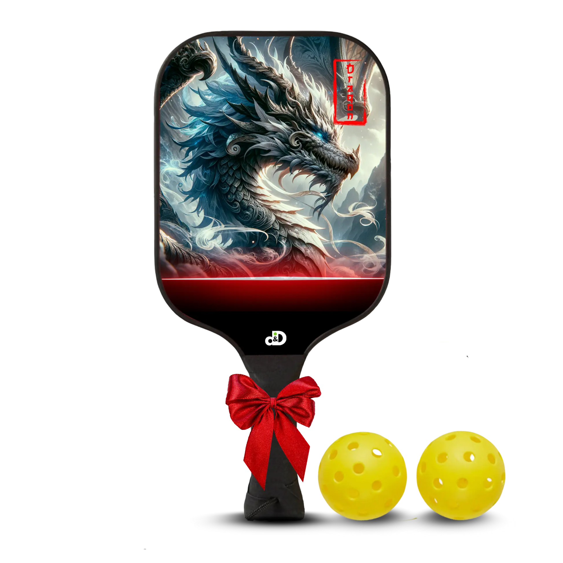 Crimson Wyrmstrike Paddle Set 🐉 - Dink & Drop