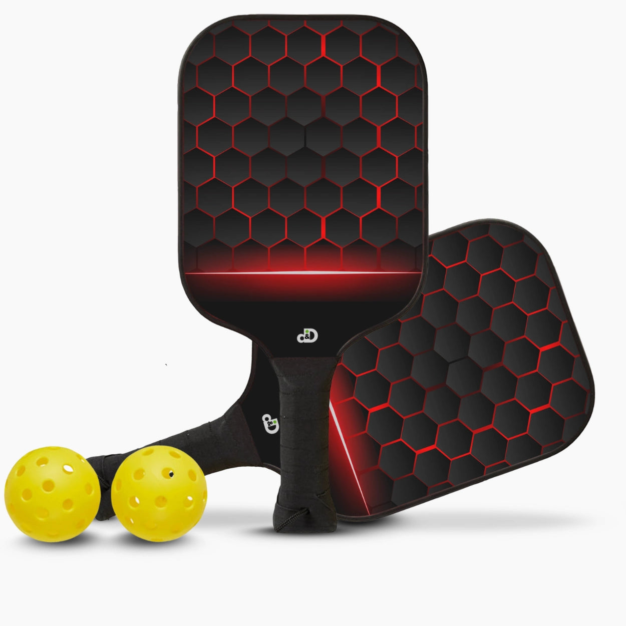 Pickleball Paddle Set - Crimson Hex🔥