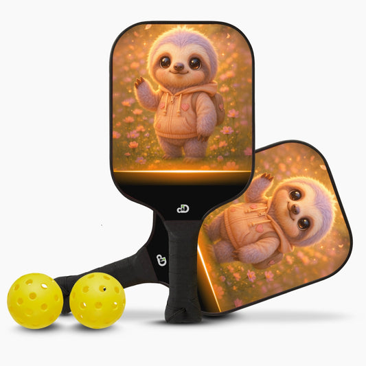Pickleball Starter Set – Cute Sloth Design 🦥